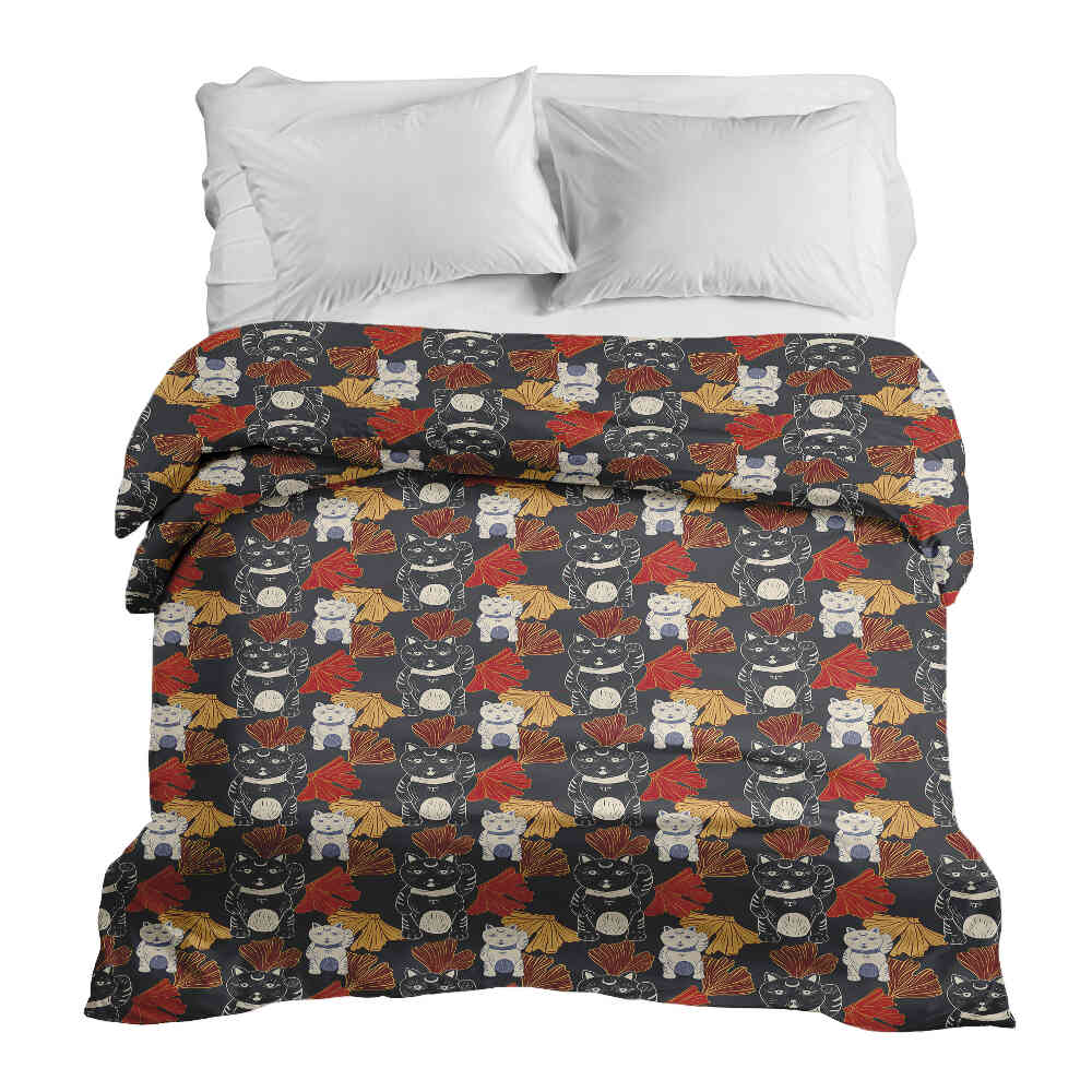 Original therapy blanket - cotton cover waving cat