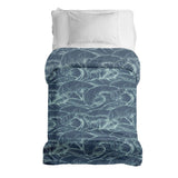 Original therapy blanket - cotton cover waves in the sea