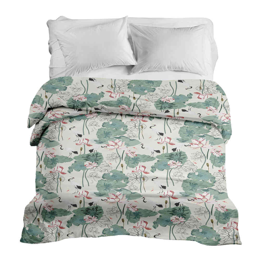 Original therapy blanket - cotton cover water lily