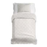 Therapy blanket bedding set with golden stripe pattern