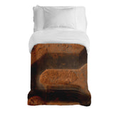 Original therapy blanket - cotton cover brown earth