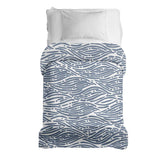 Original therapy blanket - cotton cover wavy pattern blue