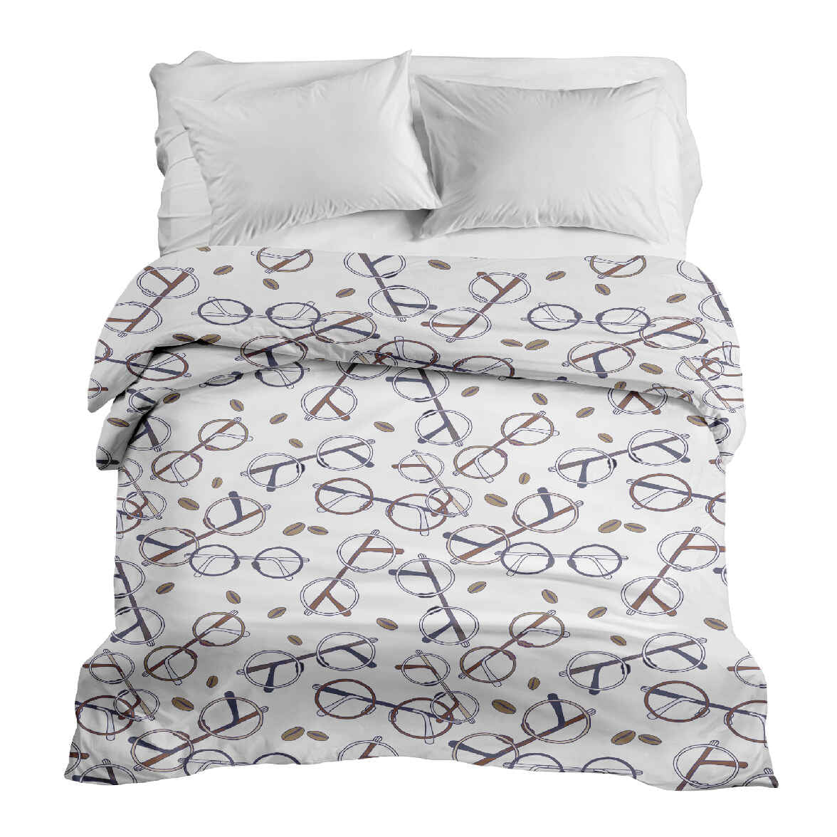 Couverture thérapeutique originale - Housse en coton avec les lunettes de Harry
