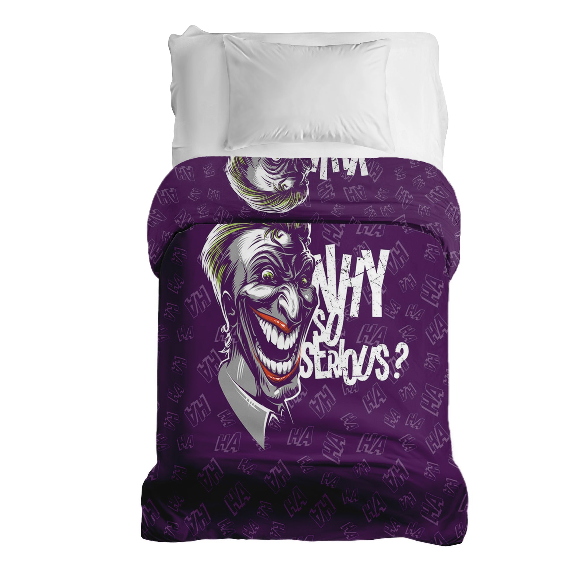 Couverture thérapeutique originale - Housse en coton violet Pourquoi si sérieux ?