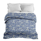 Original therapy blanket - cotton cover blue Christmas