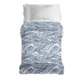 Original therapy blanket - cotton cover waves in blue