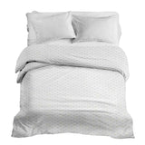 Original therapy blanket - cotton cover white floral pattern