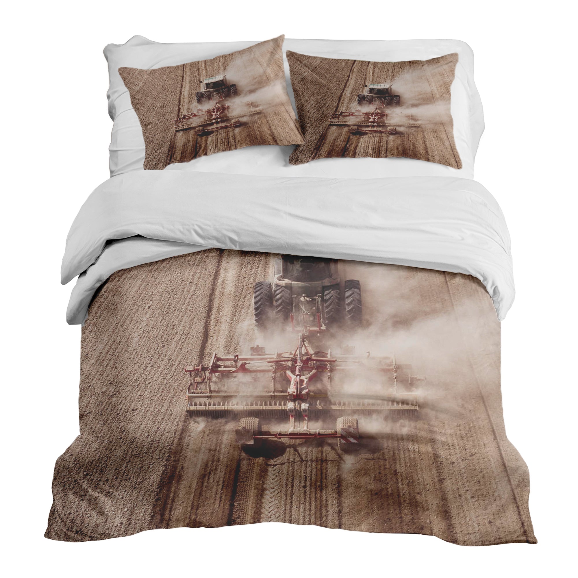 Therapy blankets bedding set tractor in the dust