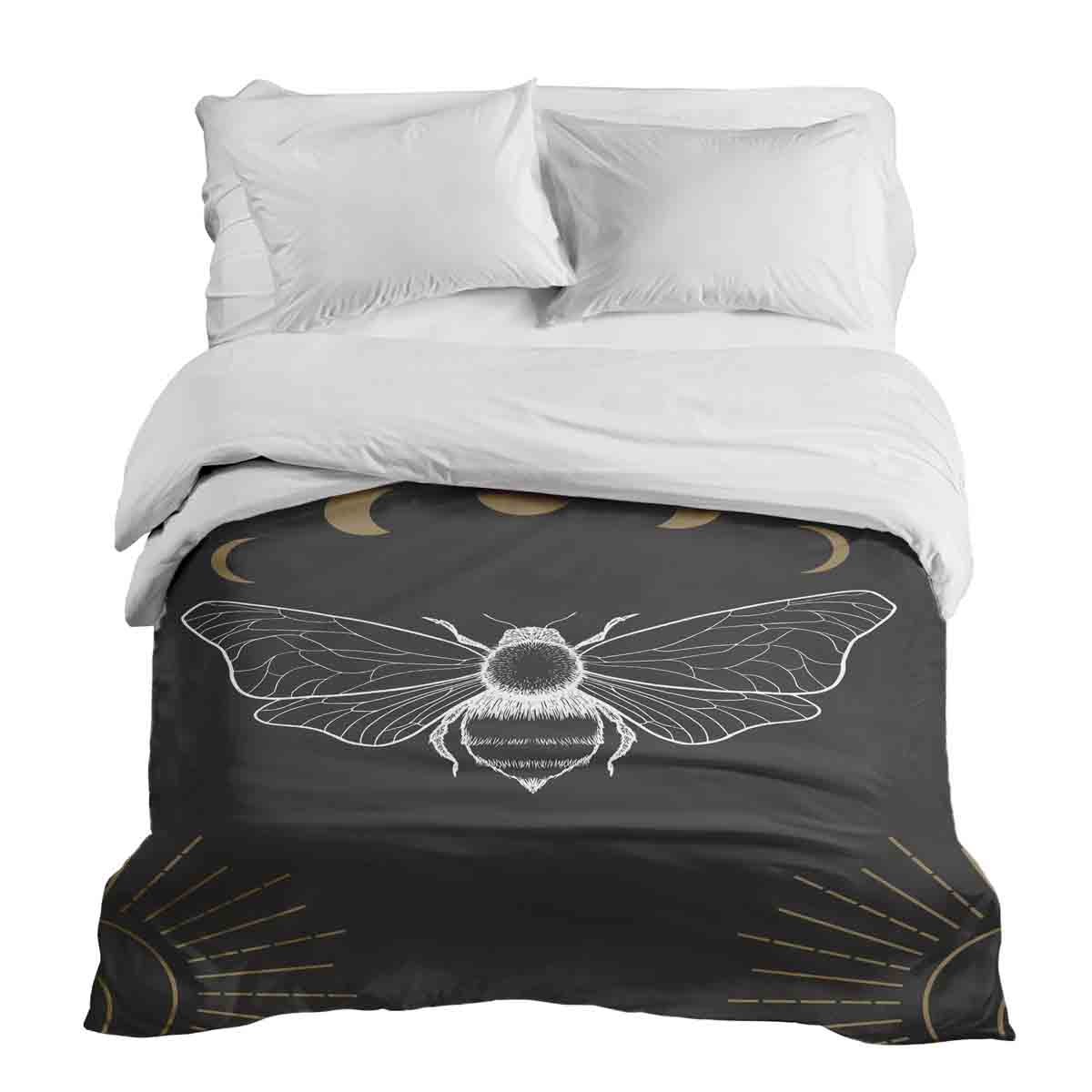 Original therapy blanket - cotton cover black with moth