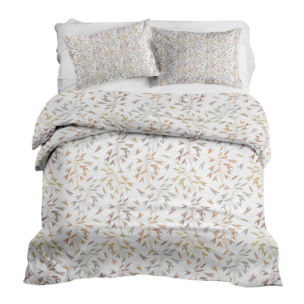 Therapy blankets bedding set with delicate colorful branches