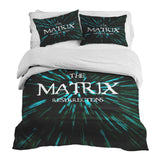 Therapy blanket and bedding set with The Matrix logo.