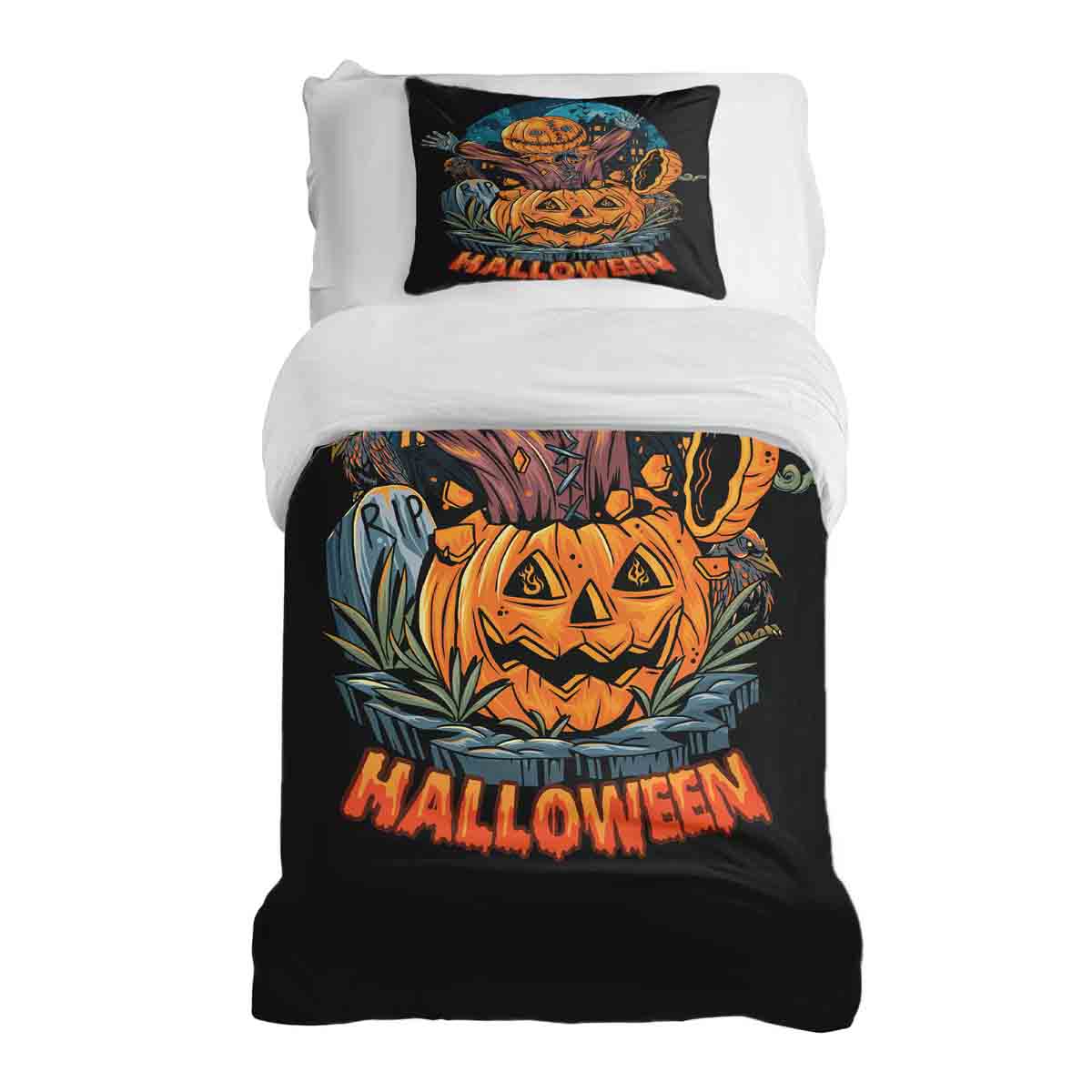 Therapy blankets bedding set Halloween pumpkin