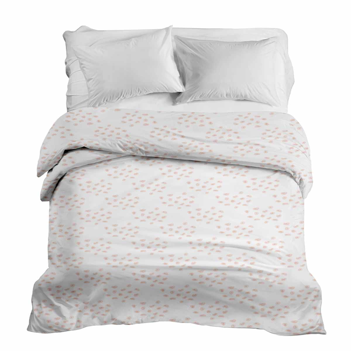 Couverture thérapeutique originale - Housse en coton avec des points orange