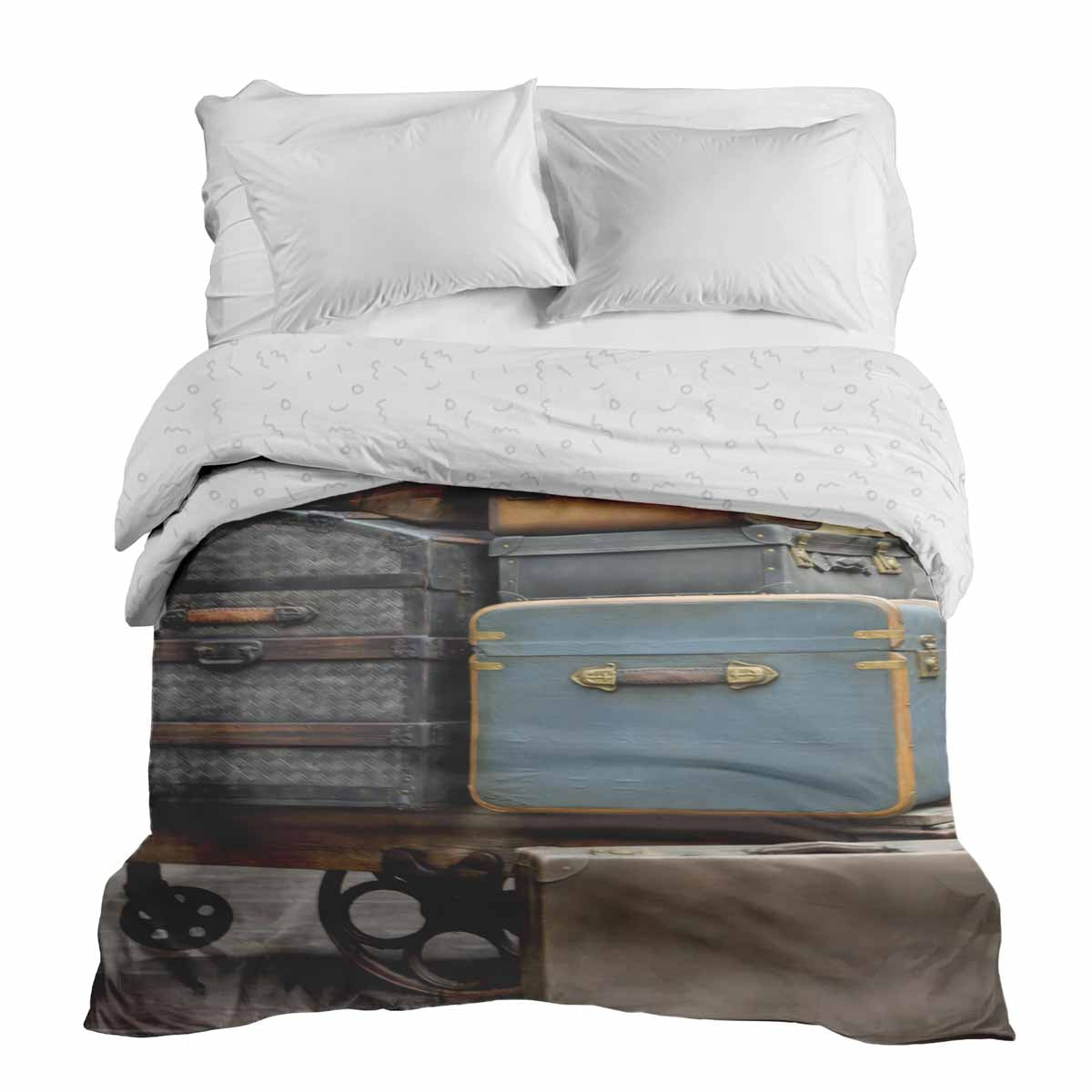 Couverture thérapeutique originale - Housse en coton avec caisses