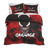 Therapy blanket bedding set, black joker face.