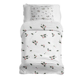 Therapy blankets bedding set white mistletoe