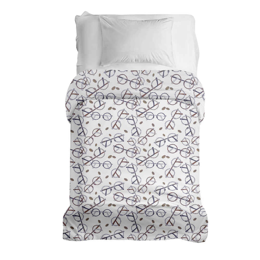 Couverture thérapeutique originale - Housse en coton avec les lunettes de Harry