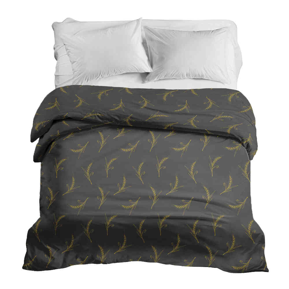 Original therapy blanket - cotton cover gray with wheat