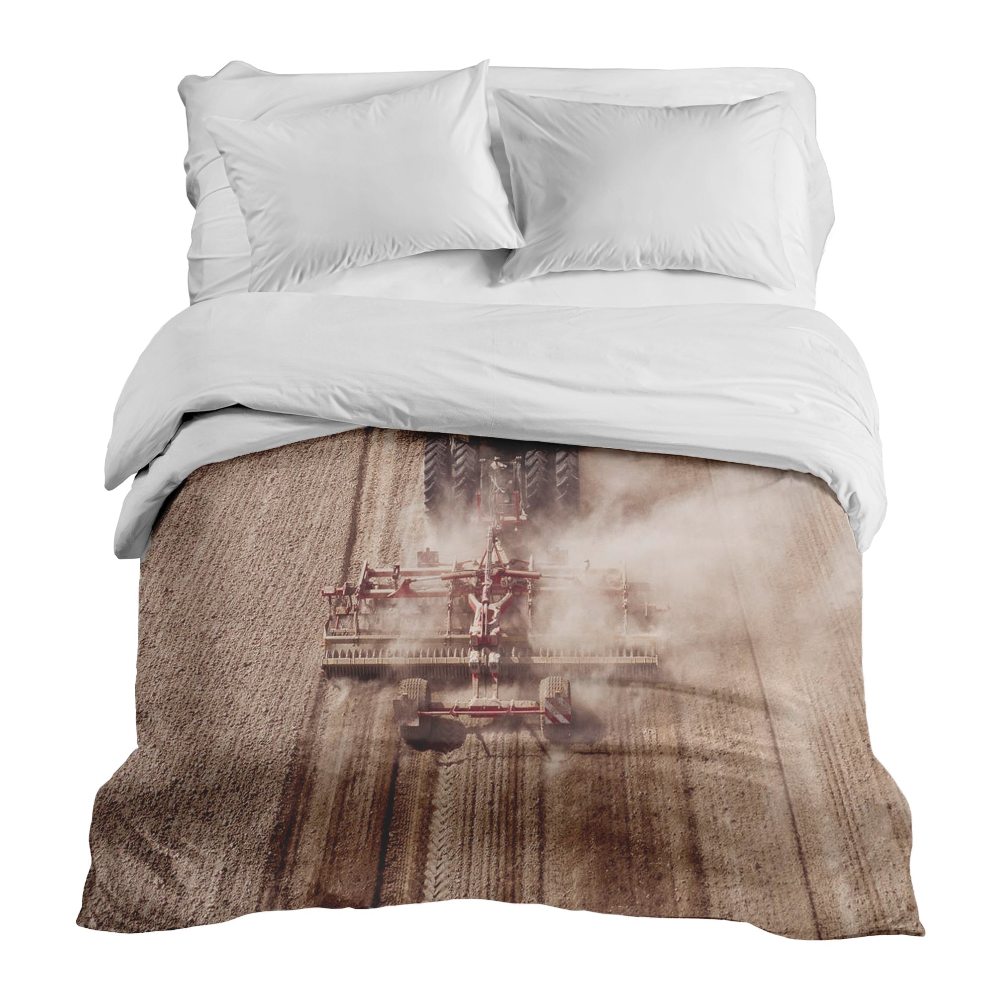 Couverture thérapeutique originale - Housse en coton Tracteur dans la poussière