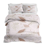 Therapy blanket and bedding set, pink with leaves.
