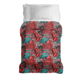 Original therapy blanket - cotton cover abstract red
