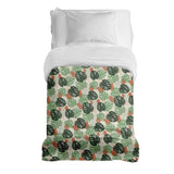 Original therapy blanket - cotton cover bright monstera