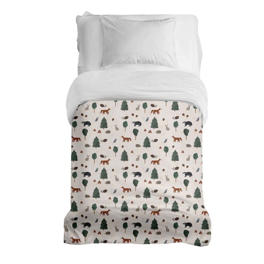 Original therapy blanket - cotton cover forest animals