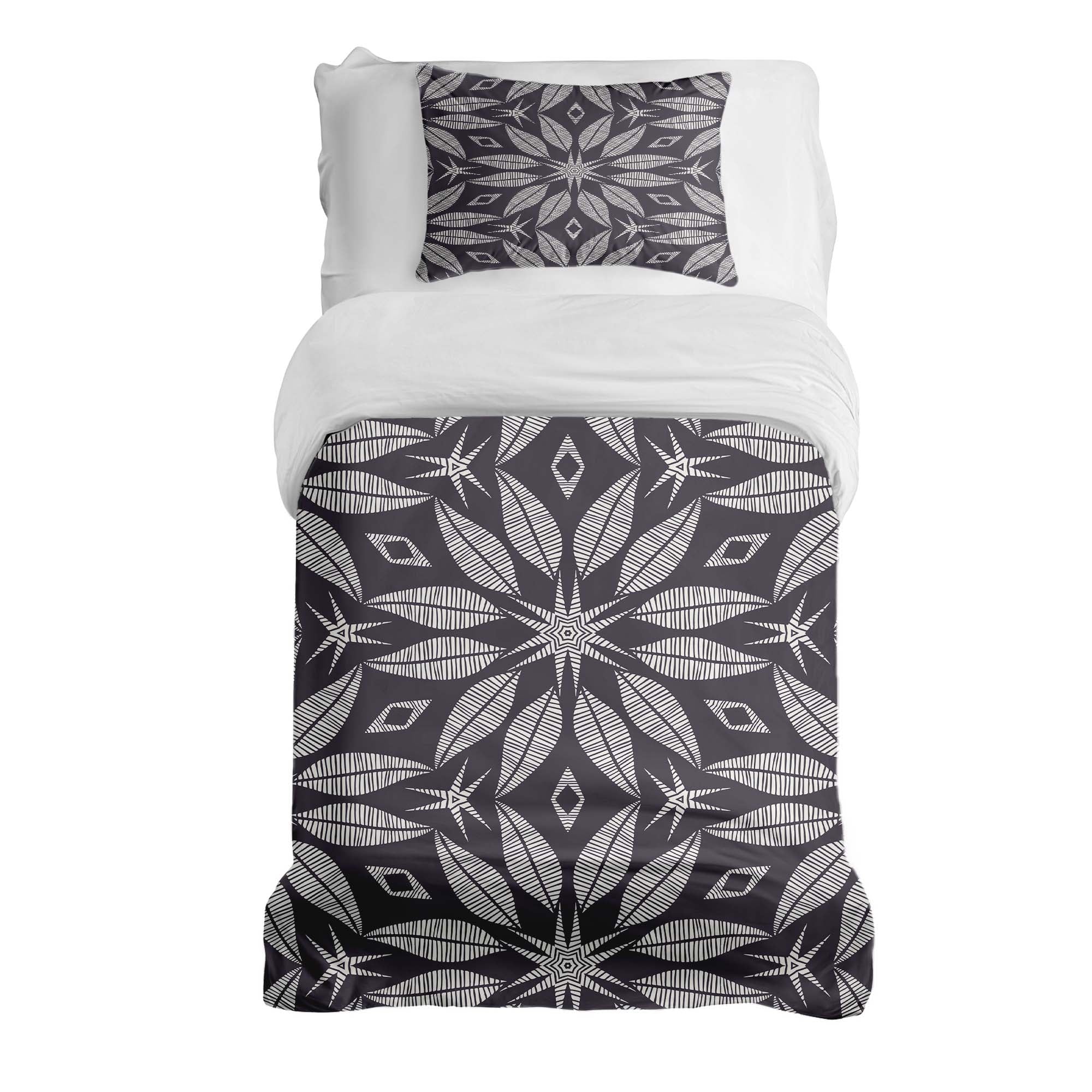 Therapy blankets bedding set with large flower