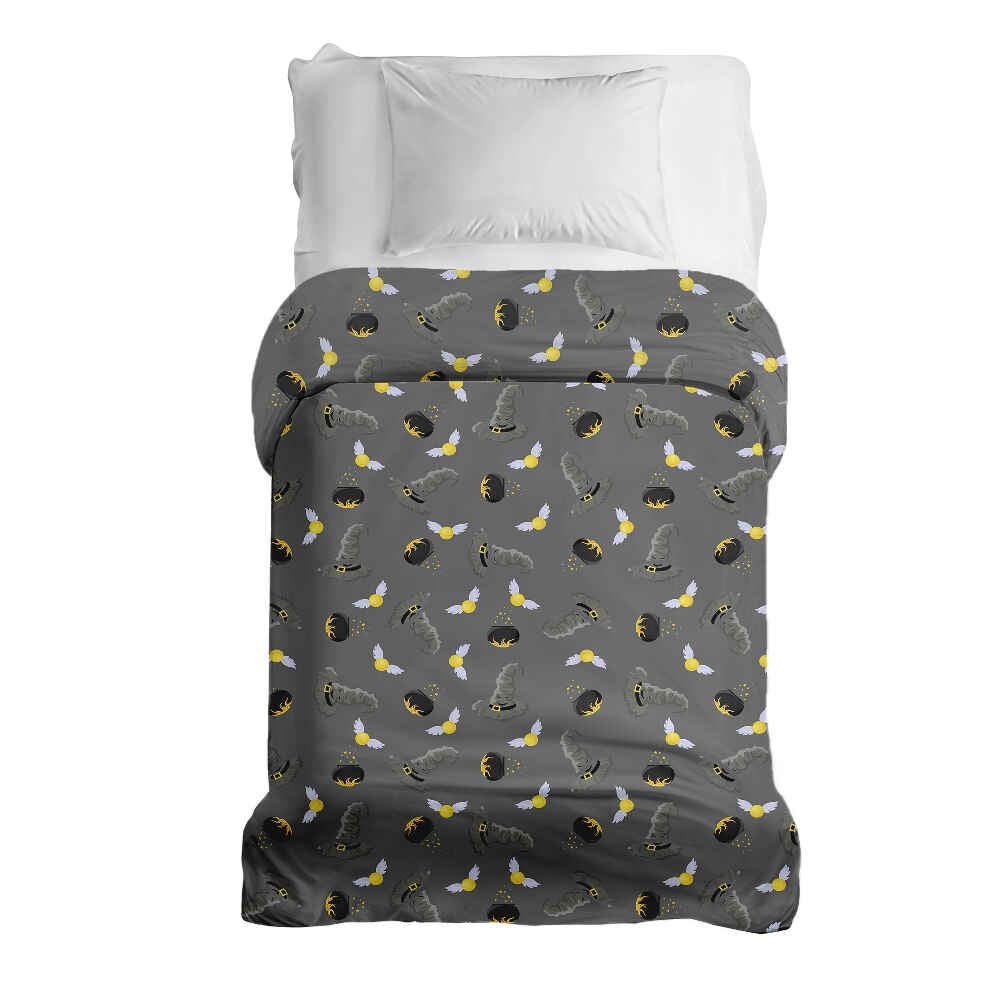 Couverture thérapeutique originale - Housse en coton gris Chapeau magique