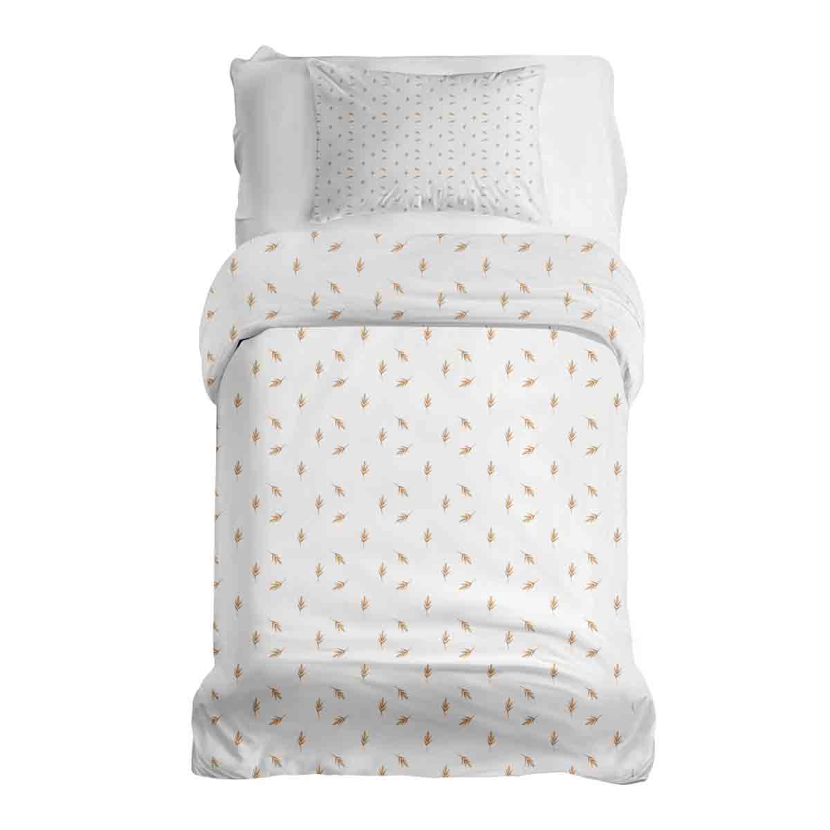 Therapy blankets bedding set white with straws