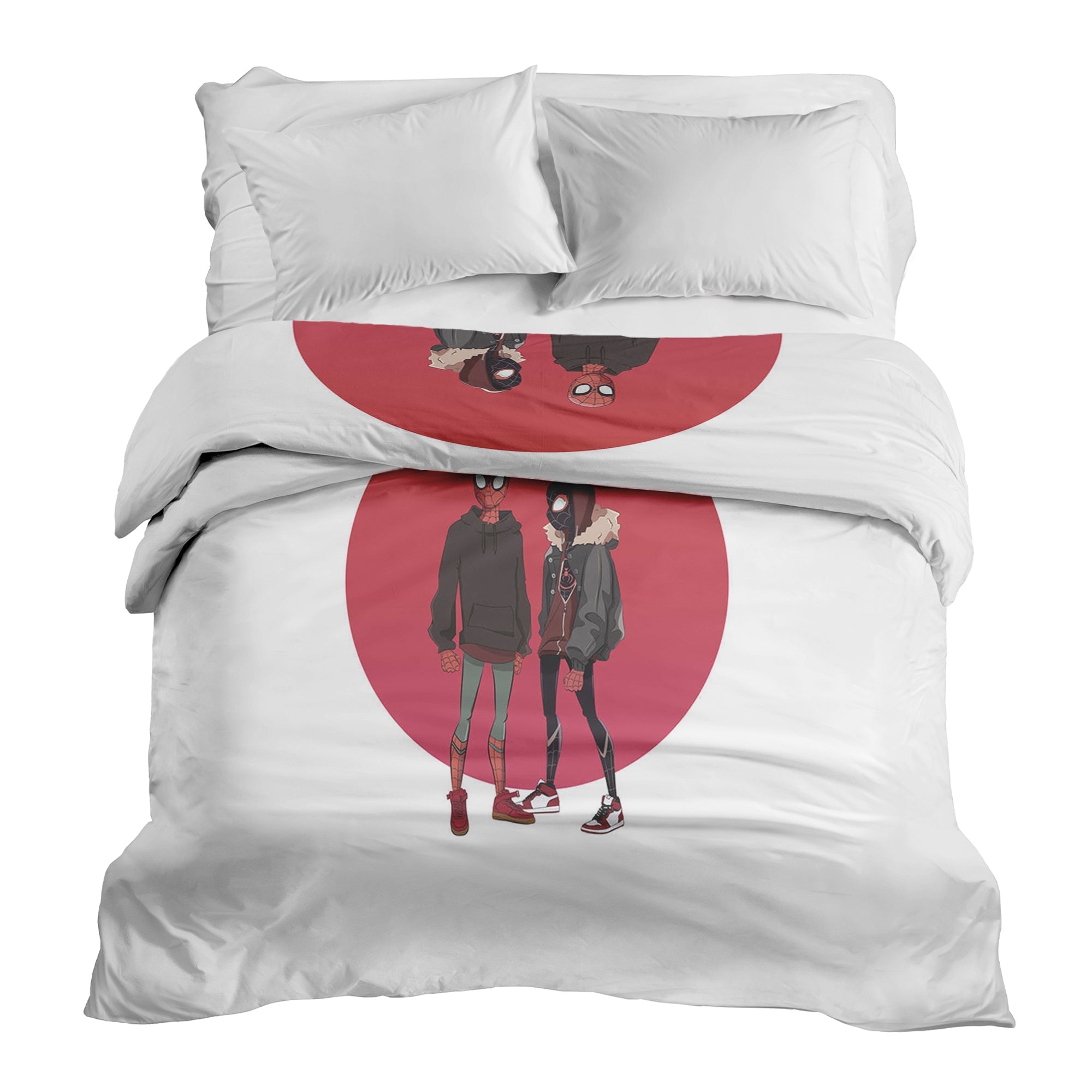 Original therapy blanket - cotton cover white with Spiderman