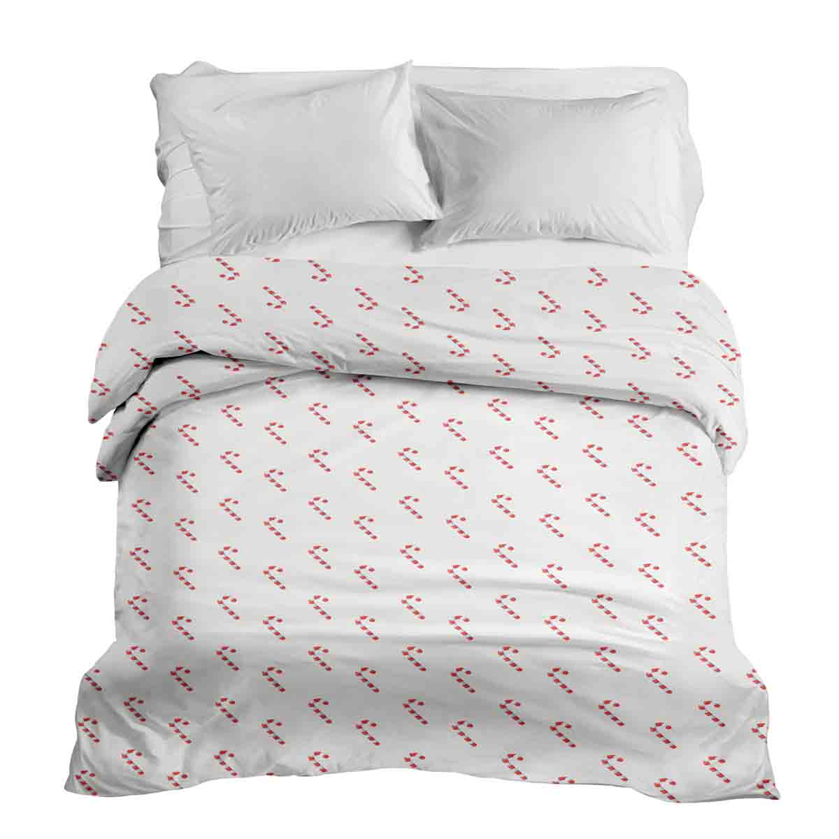 Original therapy blanket - cotton cover white with candy canes