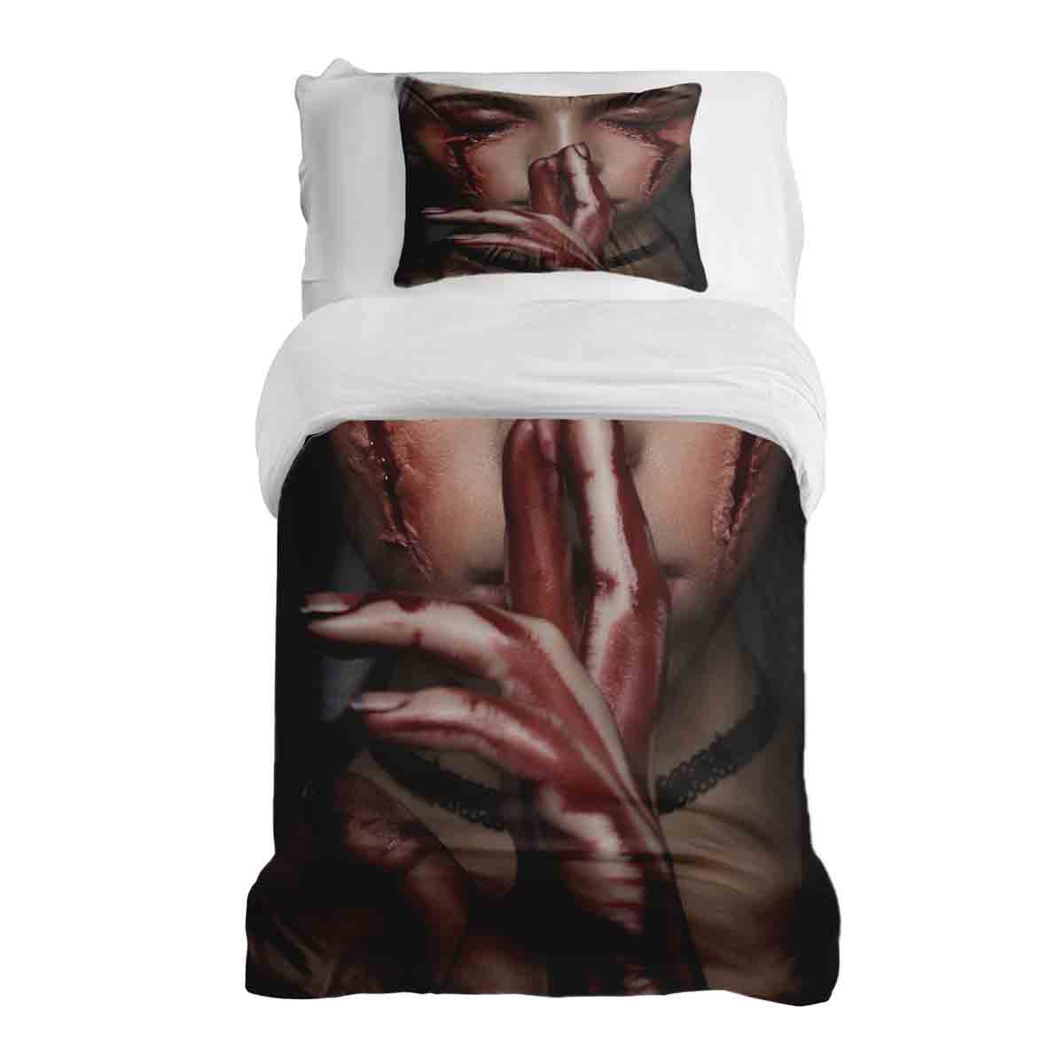 Therapy blankets bedding set Halloween face