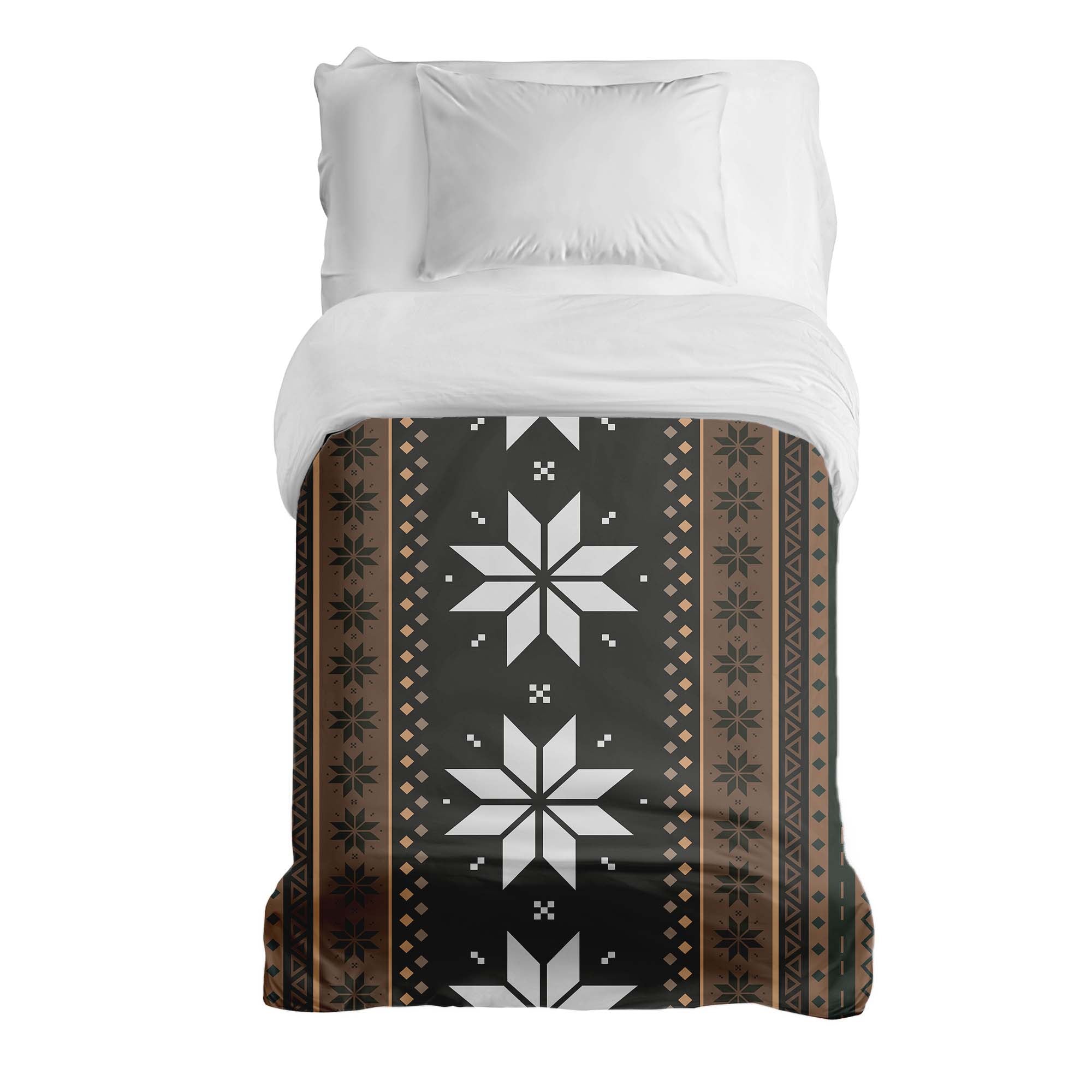 Couverture thérapeutique originale - Housse en coton rayée avec étoiles