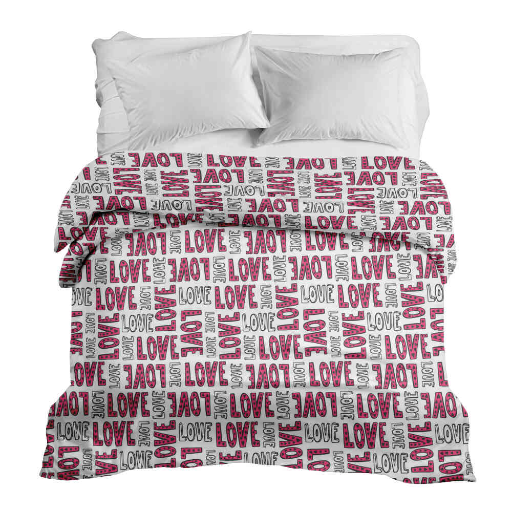 Original therapy blanket - cotton cover white L.O.V.E