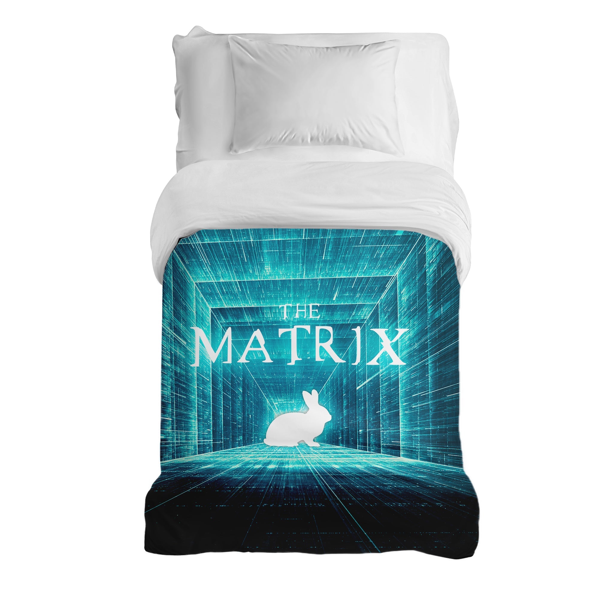Couverture thérapeutique originale - Housse en coton bleu Matrix