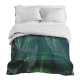Original therapy blanket - cotton cover green leaves