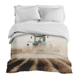 Original therapy blanket - cotton cover tractor in action