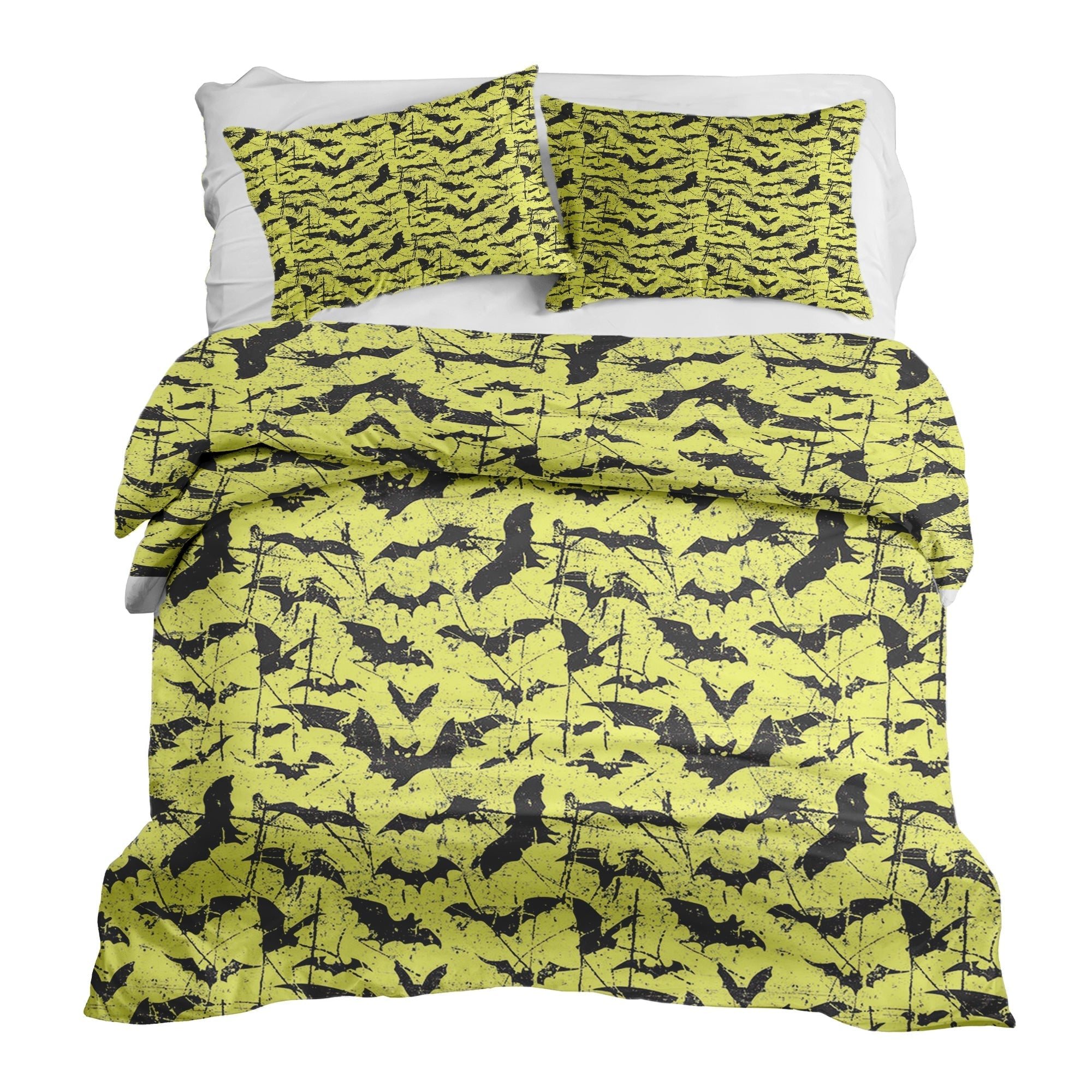 Therapy blankets bedding set yellow bat
