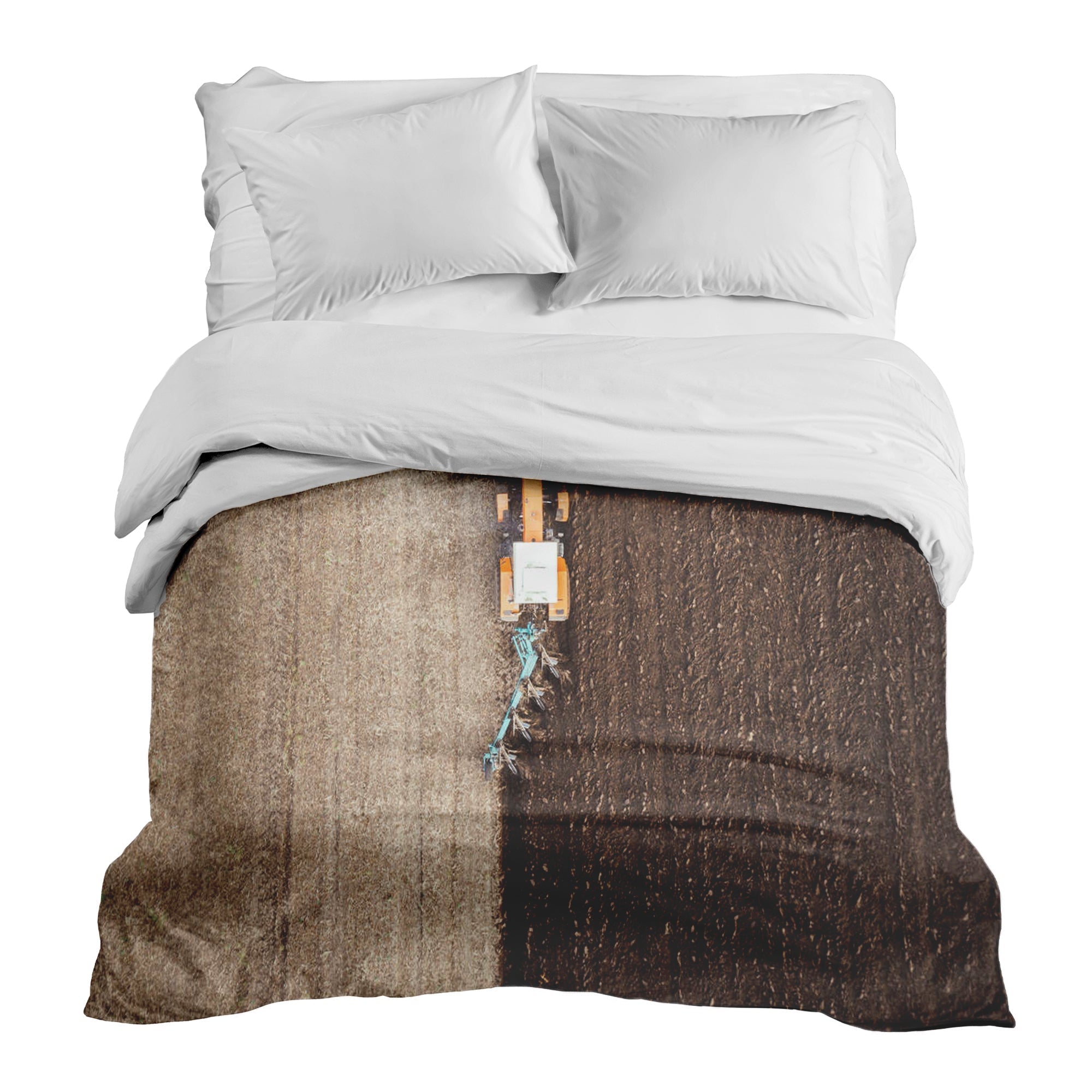 Original therapy blanket - cotton cover brown farmland