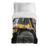 Original therapy blanket - cotton cover yellow truck