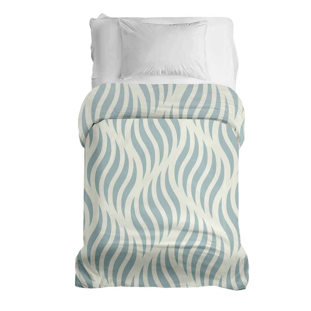 Couverture thérapeutique originale - Housse en coton vagues abstraites