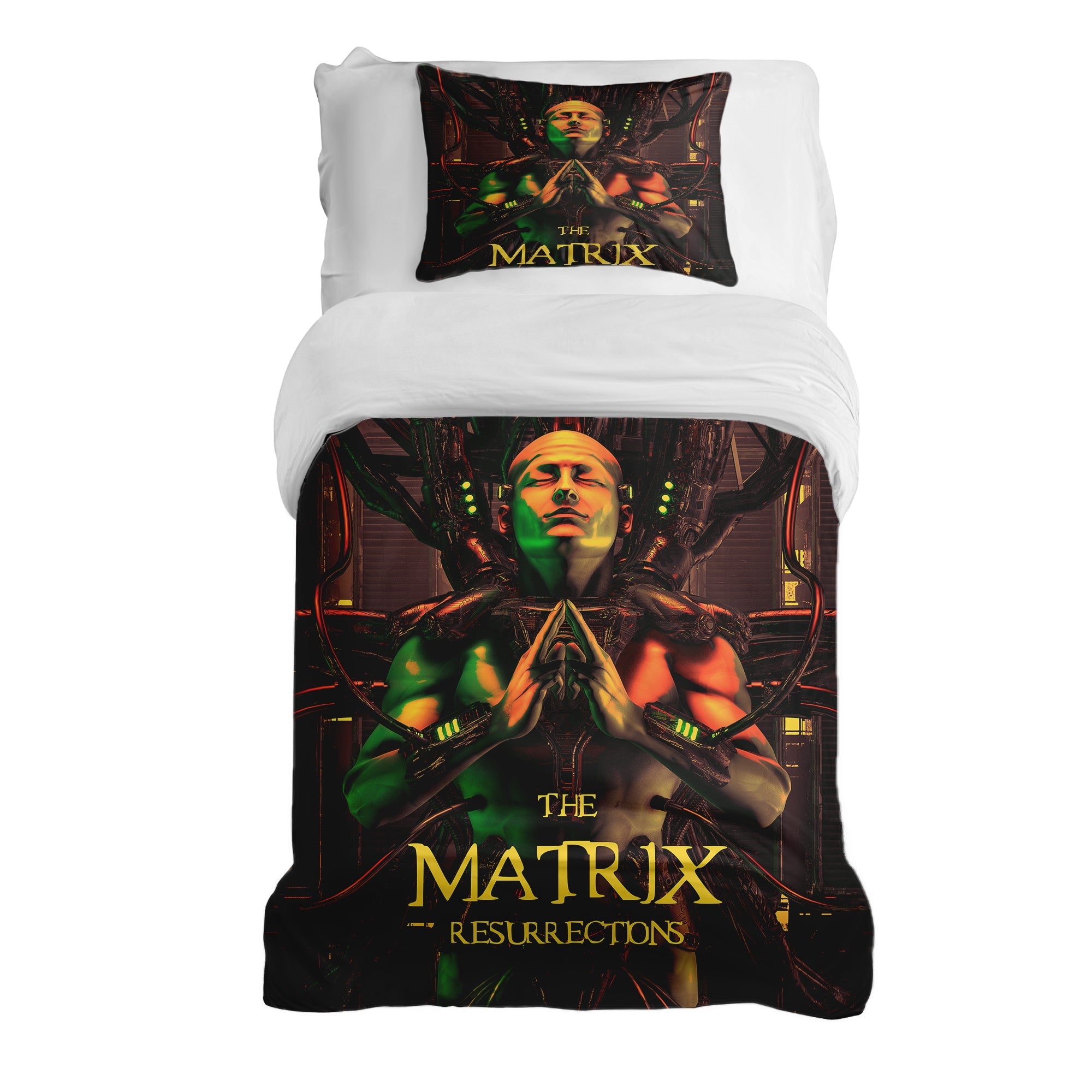 Therapy blankets bedding set brown matrix