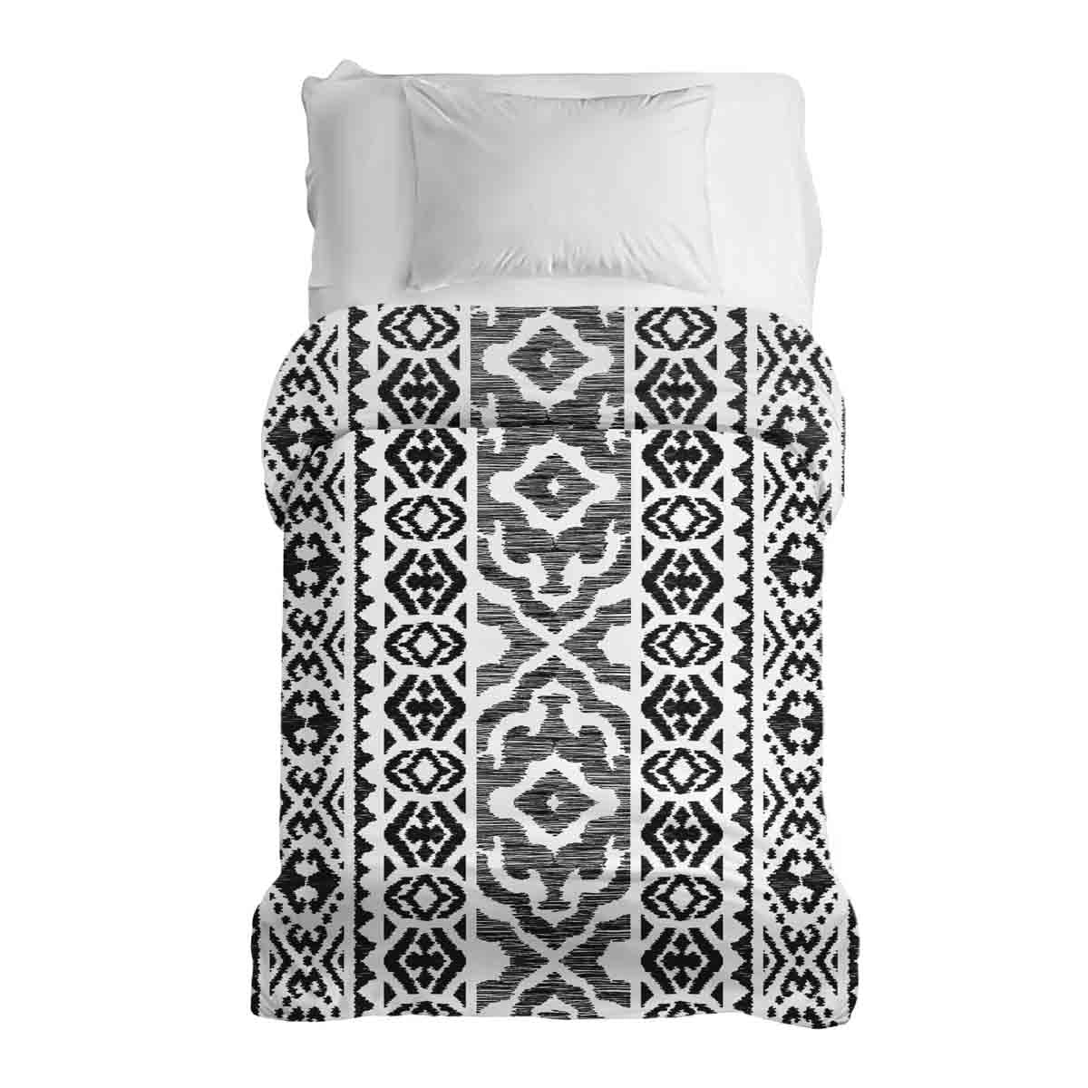 Couverture thérapeutique originale - Housse en coton avec formes noires