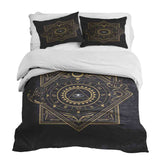 Therapy Blanket Bedding Set Black Mystic Mandala