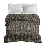 Original therapy blanket - cotton cover with forest motif