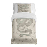 Therapy blanket bedding set beige with snake