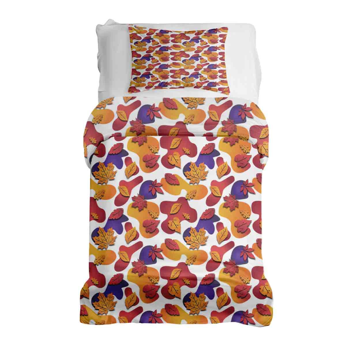 Ensemble de literie avec couverture thérapeutique motifs colorés