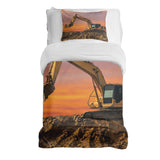 Therapy blankets bedding set tractor at sunrise