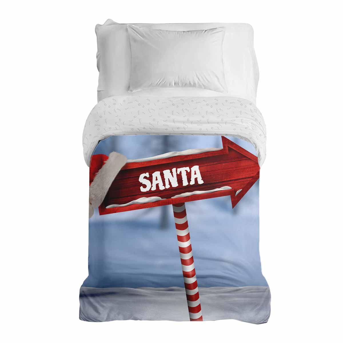 Couverture thérapeutique originale - Housse en coton avec Santa
